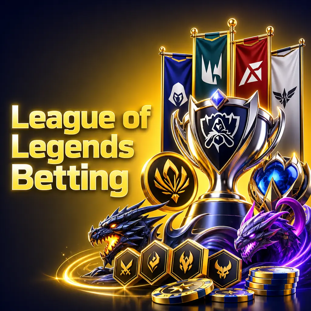 League of Legends betting guide covering Worlds, LEC, LCK, LPL and MSI with match winner, map handicap and total kills odds