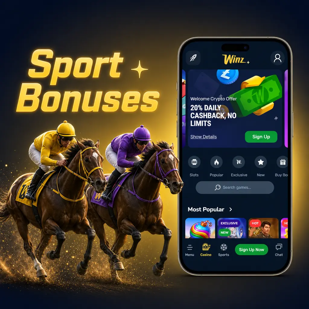 Winz sportsbook bonuses: acca insurance, cricket odds boost, esports cashback, and rugby bet builder stake bonus.