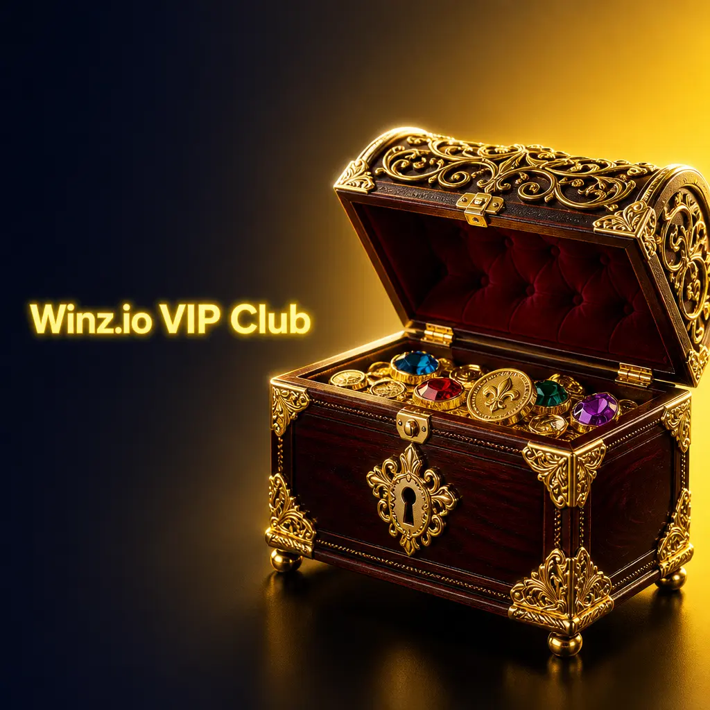 Winz VIP Club tiers showing rewards like cashback, faster withdrawals, dedicated managers, and exclusive tournaments.