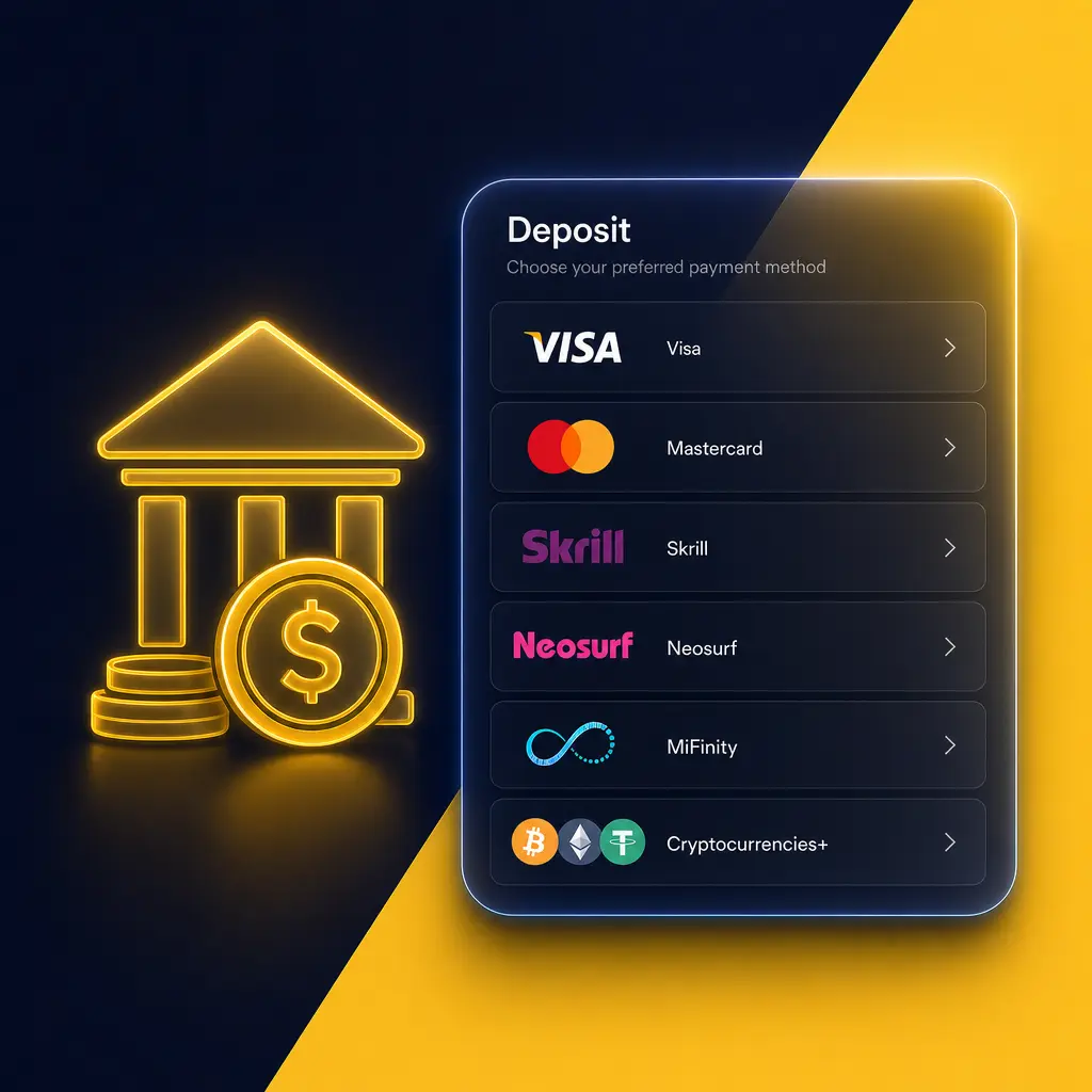 Winz withdrawal methods showing minimum NZD50 payout via matching deposit options like Skrill or cryptocurrency
